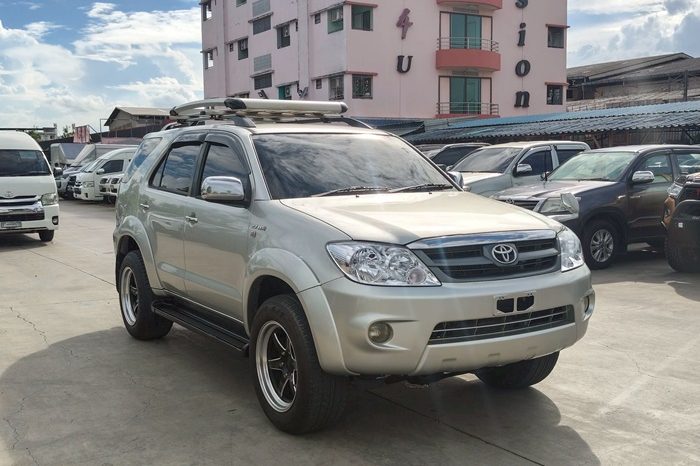 TOYOTA 4WD 2007 2.7V AT FORTUNER SILVER  8086 full
