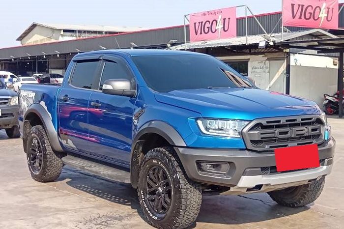 FORD RAPTOR 4WD 2019 2.0 AT DOUBLE CAB BLUE  6221 full