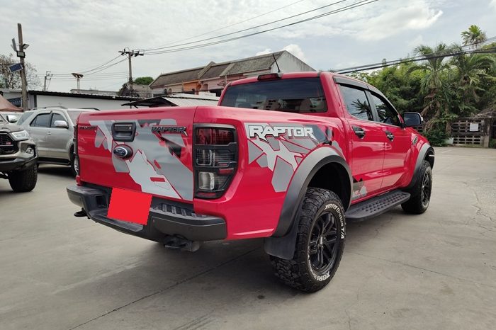 FORD RAPTOR 4WD 2018 2.0 AT DOUBLE CAB RED  6711 full